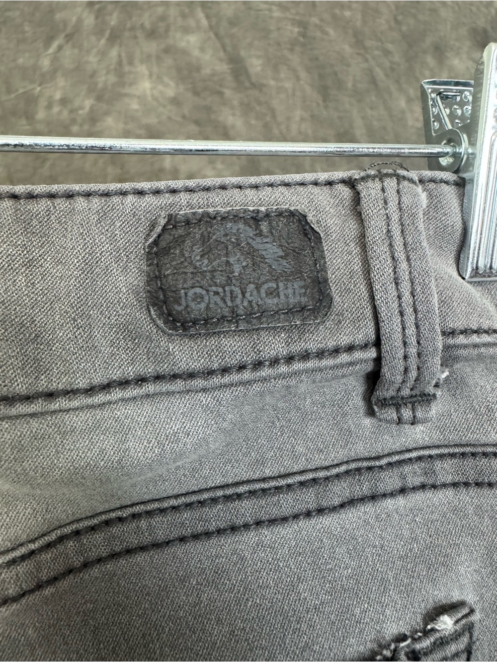 Jordache Super Skinny Gray Jeans Women’s Size 10 Stretch Denim - Picture 7 of 9